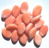 20 16x11mm Flat Oval Strawberries & Cream with Ribbon